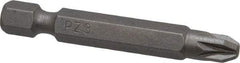 Irwin - PZ.3 Posidriv Screwdriver Bit - 1/4" Hex Drive, 1-15/16" OAL - Americas Industrial Supply