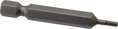 Irwin - 5/64" Hex Bit - 1/4" Hex Drive, 1-15/16" OAL - Americas Industrial Supply