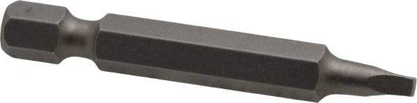 Irwin - #1" Square Size Square Recess Bit - 1/4" Hex Drive, 1-15/16" OAL - Americas Industrial Supply