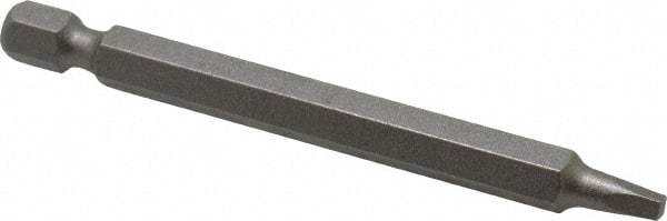 Irwin - #1" Square Size Square Recess Bit - 1/4" Hex Drive, 3" OAL - Americas Industrial Supply