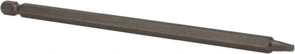 Irwin - #1" Square Size Square Recess Bit - 1/4" Hex Drive, 6" OAL - Americas Industrial Supply