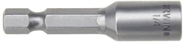 Irwin - 10mm Magnetic Nutsetter - 1/4" Hex Drive, 1-7/8" OAL - Americas Industrial Supply