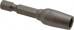 Irwin - 1/4" Magnetic Nutsetter - 1/4" Hex Drive, 1-15/16" OAL, 7/16" Socket Nose Diam - Americas Industrial Supply