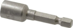 Irwin - 15/64" Magnetic Nutsetter - 1/4" Hex Drive, 1-11/16" OAL, 1/2" Socket Nose Diam - Americas Industrial Supply