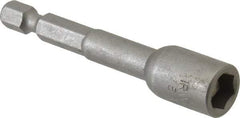 Irwin - 5/16" Magnetic Nutsetter - 1/4" Hex Drive, 2-9/16" OAL, 1/2" Socket Nose Diam - Americas Industrial Supply