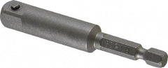 Irwin - 3/8" Square Size Hex to Square Adapter - 1/4" Hex Drive, 3" OAL - Americas Industrial Supply