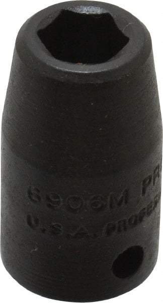 Proto - 1/4" Drive 6mm Standard Impact Socket - 6 Points, 63/64" OAL - Americas Industrial Supply