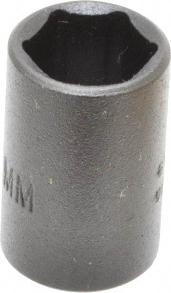 Proto - 1/4" Drive 10mm Standard Impact Socket - 6 Points, 7/8" OAL - Americas Industrial Supply