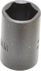 Proto - 1/4" Drive 10mm Standard Impact Socket - 6 Points, 7/8" OAL - Americas Industrial Supply