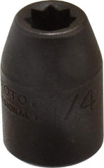 Proto - 3/8" Drive 1/4" Standard Impact Socket - 8 Points, 1" OAL - Americas Industrial Supply