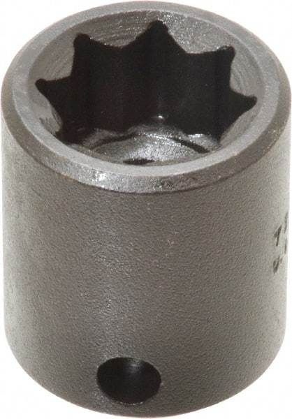 Proto - 3/8" Drive 1/2" Standard Impact Socket - 8 Points, 1-1/16" OAL - Americas Industrial Supply