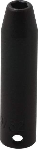Proto - 3/8" Drive 9/32" Deep Impact Socket - 6 Points, 2-3/4" OAL - Americas Industrial Supply