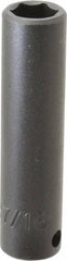 Proto - 3/8" Drive 7/16" Deep Impact Socket - 6 Points, 2-3/4" OAL - Americas Industrial Supply