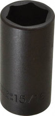 Proto - 3/8" Drive 15/16" Deep Impact Socket - 6 Points, 2-3/4" OAL - Americas Industrial Supply