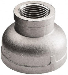 Merit Brass - 4 x 2" Grade 316 Stainless Steel Pipe Reducer Coupling - FNPT x FNPT End Connections, 150 psi - Americas Industrial Supply
