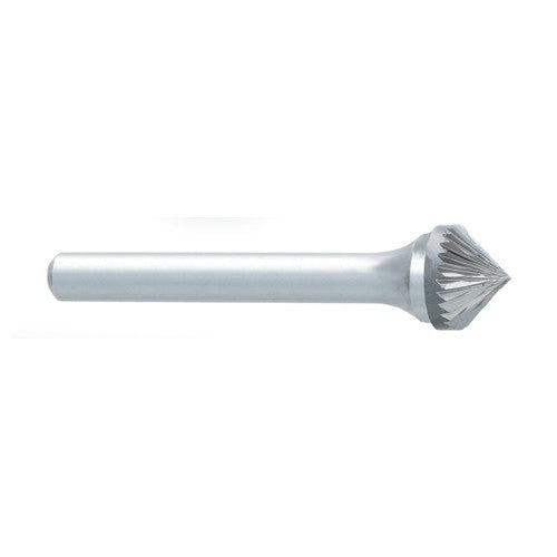 ‎SK-1 -1/4 x LOC × 1/4 Shank × 2 OAL 90 Degree Cone Carbide Medium Tough Cut Burr - Americas Industrial Supply