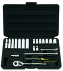 STANLEY® 1/4" Drive 21 Piece Fractional Socket Set – 6 Point - Americas Industrial Supply