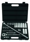 STANLEY® 1/2" Drive 26 Piece Fractional Socket Set – 6 & 12 Point - Americas Industrial Supply