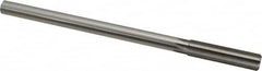 Made in USA - 1/2" High Speed Steel 6 Flute Chucking Reamer - Straight Flute, 0.4355" Straight Shank, 2" Flute Length, 8" OAL - Americas Industrial Supply