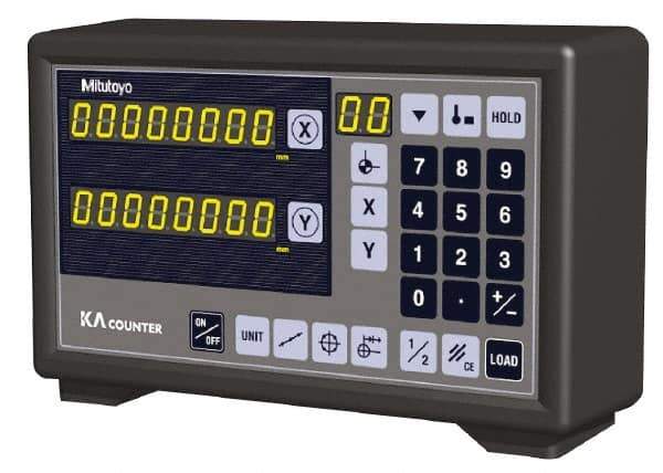 Mitutoyo - 2 Axes, Lathe & Milling Compatible DRO Counter - LED Display - Americas Industrial Supply