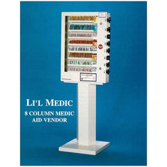 Medique - Medical Vending Machines & Dispensers; Height (Inch): 32 ; Width (Inch): 23 ; Depth (Inch): 7 ; Number of Shelves: 8 ; Door Type: Hinged Door ; Shelf Type: Fixed - Americas Industrial Supply