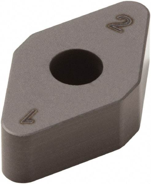 Seco - DNMA332 Grade CBN300 PCBN Turning Insert - Uncoated, 55° Diamond, 3/8" Inscr Circle, 3/16" Thick, 1/32" Corner Radius - Americas Industrial Supply