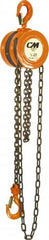 CM - 2,000 Lb Lifting Capacity, 20' Lift Height, Hand Hoist - Made from Chain, 37' Overhaul to Lift 1', 77 Lb Avg Pull to Lift Rated Load, 1 Chain - Americas Industrial Supply