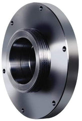 Pratt Burnerd America - Adapter Back Plate for 8" Diam Self Centering Lathe Chucks - L-00 Mount, 2-1/4" Through Hole Diam, Steel - Americas Industrial Supply