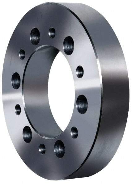 Pratt Burnerd America - Adapter Back Plate for 8" Diam Self Centering Lathe Chucks - A1/A2-6 Mount, 2-1/4" Through Hole Diam, Steel - Americas Industrial Supply