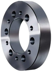 Pratt Burnerd America - Adapter Back Plate for 8" Diam Self Centering Lathe Chucks - A1/A2-6 Mount, 2-1/4" Through Hole Diam, Steel - Americas Industrial Supply