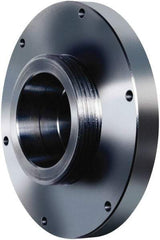 Pratt Burnerd America - Adapter Back Plate for 6" Diam Self Centering Lathe Chucks - L-00 Mount, 1.81" Through Hole Diam, Steel - Americas Industrial Supply