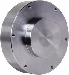 Pratt Burnerd America - Adapter Back Plate for 6" Diam Self Centering Lathe Chucks - Blank Mount, 1.81" Through Hole Diam, Steel - Americas Industrial Supply