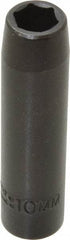 Proto - 3/8" Drive 10mm Deep Impact Socket - 6 Points, 2-47/64" OAL - Americas Industrial Supply