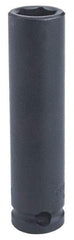 Proto - 3/8" Drive 22mm Deep Impact Socket - 6 Points, 2-47/64" OAL - Americas Industrial Supply