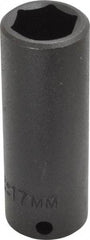 Proto - 3/8" Drive 17mm Deep Impact Socket - 6 Points, 2-47/64" OAL - Americas Industrial Supply