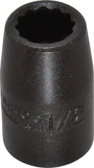 Proto - 1/2" Drive 1/2" Standard Impact Socket - 12 Points, 1-1/2" OAL - Americas Industrial Supply