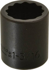 Proto - 1/2" Drive 1-3/16" Standard Impact Socket - 12 Points, 2" OAL - Americas Industrial Supply