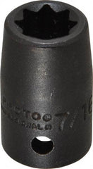 Proto - 1/2" Drive 7/16" Standard Impact Socket - 8 Points, 1-1/2" OAL - Americas Industrial Supply