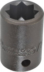 Proto - 1/2" Drive 9/16" Standard Impact Socket - 8 Points, 1-1/2" OAL - Americas Industrial Supply