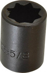 Proto - 1/2" Drive 5/8" Standard Impact Socket - 8 Points, 1-1/2" OAL - Americas Industrial Supply