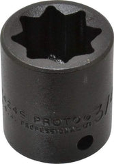 Proto - 1/2" Drive 3/4" Standard Impact Socket - 8 Points, 1-1/2" OAL - Americas Industrial Supply