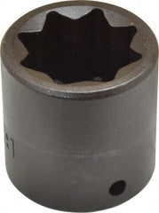 Proto - 1/2" Drive 1" Standard Impact Socket - 8 Points, 1-3/4" OAL - Americas Industrial Supply