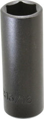 Proto - 1/2" Drive 13/16" Deep Impact Socket - 6 Points, 3-1/4" OAL - Americas Industrial Supply