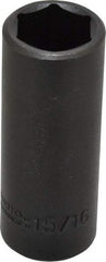 Proto - 1/2" Drive 15/16" Deep Impact Socket - 6 Points, 3-1/2" OAL - Americas Industrial Supply