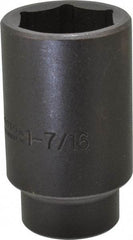 Proto - 1/2" Drive 1-7/16" Deep Impact Socket - 6 Points, 3-1/2" OAL - Americas Industrial Supply