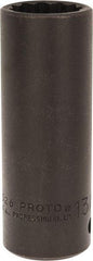 Proto - 1/2" Drive 13/16" Deep Impact Socket - 12 Points, 3-1/4" OAL - Americas Industrial Supply