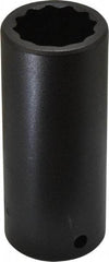 Proto - 1/2" Drive 1" Deep Impact Socket - 12 Points, 3-1/2" OAL - Americas Industrial Supply