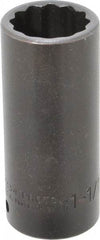 Proto - 1/2" Drive 1-1/16" Deep Impact Socket - 12 Points, 3-1/2" OAL - Americas Industrial Supply