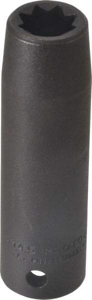 Proto - 1/2" Drive 7/16" Deep Impact Socket - 8 Points, 3-1/4" OAL - Americas Industrial Supply