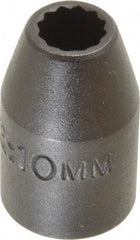 Proto - 1/2" Drive 10mm Standard Impact Socket - 12 Points, 1-1/2" OAL - Americas Industrial Supply